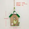 Colgante de Casa de Pascua de Madera Colgante Multicapa Decoración Hogar Simple Nórdica Pájaro de Pascua