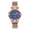 Relógio Céu Estrelado Feminino de Quartzo Pulseira Magnética Preguiçosa Pulseira de Aço Magnético Mostrador Grande