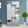 Armario de acero inoxidable 304, gabinete para empleados, armario para taller libre de polvo, gabinete multi-puerta, armario colgante 201, gabinete de almacenamiento de acero inoxidable