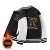 Chaqueta para niño Otoño 2025 Nueva para niños Forro polar fino Medio-grueso Top Chaqueta de béisbol versátil para otoño e invierno Ropa infantil