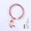 El Mismo Hada Amatista Perla Pixiu Pulsera Diseño Original de Cristal de Fresa Pulsera Estilo Dulce Para Mujer Venta al por Mayor