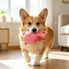 Juguetes que hacen ruido para mascotas, Juguetes de látex resistentes a las mordeduras para perros, Juguetes de autoentretenimiento y para aliviar el aburrimiento para perros, Juguetes duraderos para morder con sonido