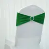 Correas de Hebilla de Diamante Gratis de Amazon Transfronterizas Funda Elástica para Silla de Hotel Boda Anillo de Correa de una Sola Capa Mariposa