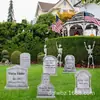 Letreros Personalizados para Jardín de Halloween Transfronterizos, Letreros de Lápidas para Cementerio al Aire Libre, Decoraciones para Fiestas Temáticas de Terror