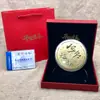 Moeda de Ouro 50mg Ouro Puro 999, Presente Popular para Exames de Admissão do Ensino Médio e Superior, Itens Decorativos para Atacado, Pequenos Presentes