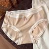 Ropa interior femenina fresca y cómoda sexy estudiante suave transpirable elástica transpirable algodón bragas de niña en stock cabello