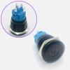 Interruptor de Botón Metálico 12/16/19/22mm Negro Oxidado Autoenclavante Reset Luz LED Inicio Jog Botón de Encendido