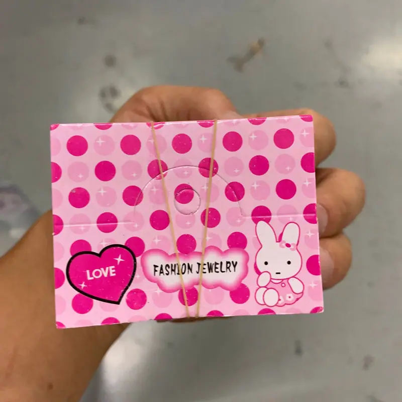 粉兔子圆点饰品卡头