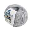 Hilo de mohair de color caramelo para manualidades, hilo fino tejido a mano de color macarrón, suéter y bufanda, hilo de mohair de seda con degradado vibrante