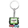 Llavero Colgante de Consola de Juegos Llavero con Mango de Goma Blanda de PVC Llavero DIY Decoración de Mochila Regalo de Amazon