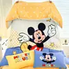Judy Mickey Tamanho Grande Espessado Leite Fleece Conjunto de Quatro Peças Infantil Princesa Coral Fleece Capa de Edredom Lençol de Cama Conjunto de Três Peças Roupa de Cama