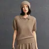 Chaleco de Cachemira para Mujer Estilo Old Money Trenzado Holgado Casual Urbano Estilo de Viaje Otoño e Invierno Nuevo Versátil