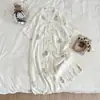 Algodón de Nube Verano Nuevo Estilo Estilo Ins Lindo Dibujos Animados Vestido Pijama de Mujer Manga Corta Holgado Casual Ropa de Casa