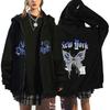 Estilo escuro hip hop Gótico Harajuku Y2Y kawaii moletom com zíper casaco suéter Harajuku masculino e feminino