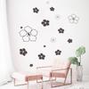 Fan Xi Nuevo Arte Simple Floral Blanco y Negro Dormitorio Sala de Estar Entrada Embellecimiento de Pared Adhesivos Decorativos de Pared FX-B75
