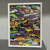 Marco de Fotos de Exhibición de Modelo de Dibujos Animados Anime Caja Ciega Creativa para Coche Marco de Fotos 3D Lata de Café de Tres y Media