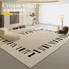 Alfombra Sencilla Sala de Estar Sofá Té Impermeable Área Grande Tapete de Piso Antideslizante Hogar Dormitorio Mesita de Noche Buena Alfombra
