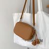 Bolsa Crossbody Feminina Verão 2024 Nova Borla para Todos os Combos Macaron Color Ins Pequena Bolsa Quadrada Casual Bolsa de Ombro
