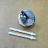 Botón de inodoro, botón doble, accesorio redondo para tanque de agua, llave de botón doble de una pieza, válvula de prensa para inodoro