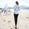 Traje de baño para aguas termales nuevo de estilo coreano 2022, dividido, moderno, adelgazante, de manga larga para playa, traje de neopreno