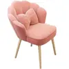 Silla de Pétalo Red Social Taburete de Tocador de Lujo Ligero Uso en Casa Silla de Tocador para Niña con Respaldo Silla de Manicura Silla de Maquillaje para Dormitorio