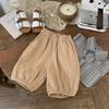 Conjunto de Camisa Listrada Estilo Western de Verão Montaigne para Meninos com Calças Casuais Conjunto de Camisa Infantil Calças de Algodão e Cânhamo Estilo Japonês para Bebês