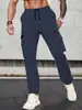 Nuevos Pantalones Cargo para Hombre de Amazon, Estilo Europeo y Americano, Comercio Exterior Independiente, Cordón, Bolsillos Múltiples, Casual, Largos