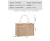 Caixa de almoço em estoque bolsa de linho Muji linho vintage armazenamento bolsa de juta compras presente bolsa de linho portátil