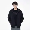 Cárdigan de Patchwork a Cuadros Falso de Dos Piezas para Hombre Sudadera con Capucha Nueva de Primavera Chaqueta Corta Holgada Venta al por Mayor Transfronteriza Entrega Rápida