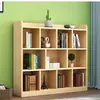 Librero de Madera Maciza de Pie para Niños Librero Simple Combinación Gabinete de Rejilla Gabinete Bajo Hogar Simple Moderno Gabinete de Almacenamiento