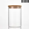 Venta al por mayor del fabricante Frascos Sellados de Vidrio de Borosilicato Alto con Tapas de Bambú, Frascos para Té, Frascos Transparentes de Almacenamiento, Frascos para Dulces, Frascos de Almacenamiento para Cocina