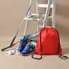 Bolsa com Cordão de Poliéster Feita Sob Medida Saquinho com Cordão Bolsa de Armazenamento com Cordão de Tecido Oxford Bolsa de Basquete com Cordão de Ombro Duplo Personalizada com Logo