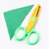 Álbum de fotos infantil tesoura de renda plástica alunos do ensino fundamental não machucam as mãos jardim de infância DIY corte manual tesoura de segurança de 5 polegadas