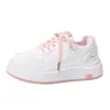 Tenis de Cuero Pull-Back con Estilo Minimalista y Suelas Gruesas, Cómodos y Transpirables, Imprescindibles para Estudiantes de Secundaria, Zapatos de Mujer de Bloques de Color para el Día a Día