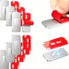 Acero Inoxidable Sin Perforación Succión para Gabinete Ultrafino Fuerte Magnético Cajón Succión Invisible para Puerta Succión Magnética para Puerta Corredera de Armario Succión para Puerta Corredera