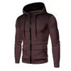 Sudadera con capucha y cremallera para hombre transfronteriza, diseño de retazos, cárdigan casual deportivo de manga larga, talla europea, adecuada para primavera y otoño
