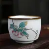 Caneca Jianzhan da Fornalha Ru Caneca de Chá Caneca para Degustação de Chá Padrão Rachado Pode Ser Cultivado Caneca Única Caneca do Anfitrião Tigela de Chá Caneca de Chá Gongfu Presente de Festival