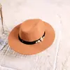 Nuevo sombrero para mujer de otoño e invierno 2015 sombrero de copa de ala ancha estilo británico sombrero de copa de punto para otoño e invierno sombrero de jazz sombrero de pareja