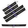 Pegatina protectora de puerta con patrón de fibra de carbono para umbral de coche transfronterizo, protección anticolisión para pedal, pegatinas decorativas para umbral de coche