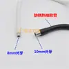 Lámpara de mesa con clip DIY, antioxidante, manguera universal, cuello de cisne para teléfono móvil, foco LED negro blanco, accesorios de iluminación