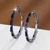 Pendientes Grandes Exagerados de Zirconia de Lujo Accesible de Alta Gama Europeos y Americanos Moda Versátil de Lujo Accesible Venta al por Mayor