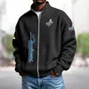 Sudadera tipo cárdigan estilo americano Chaqueta Uniforme de Equipo de la NBA Impresión Digital 3D Cárdigan Holgado con Cremallera y Capucha Sudadera Deportiva