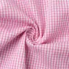 Conjunto de Dos Piezas de Pantalón a Cuadros de Algodón Puro Transfronterizo de Manga Larga Traje de Pantalón con Blusa Fruncida Nuevo Otoño 2025 Europeo y Americano