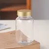 Botellas Transparentes para Suplementos de Salud en Stock, Botellas Esmeriladas para Cápsulas con Tapas, Botellas Médicas Selladas, Botellas Opacas para Cordyceps, Botellas para Empaque de Polvo Medicinal