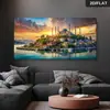 Pinturas de Arte Arquitectónico Transfronterizas para Sala de Estar y Dormitorio, Arte de Paisaje, Pinturas Decorativas, Pinturas Decorativas de Oriente Medio
