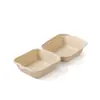 Caja de pulpa para hamburguesa desechable de 6 pulgadas biodegradable 5 caja para pastel postre comida caja para llevar 4 tiramisú