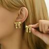 Aretes de Diseño Nicho Estilo Coreano Ins Distintivo Lazo Aretes Combinables Dulce Llorón Estilo Chica Picante Aretes Aretes