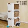 Caja de almacenamiento de plástico transparente para el hogar, extra grande, para guardar ropa, juguetes y aperitivos, con apertura frontal para dormitorio.