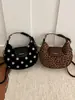 Bolso de mano retro con estampado de leopardo, elegante y moderno, para mujer, nueva colección otoño 2026, bolso de axila, bolso de hombro de nicho