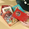 Regalos Culturales y Creativos Cuaderno Recortado en 3D Diario de Papel Tallado Personalizado Sello Perforador de Dibujos Animados Libro de Recuerdos